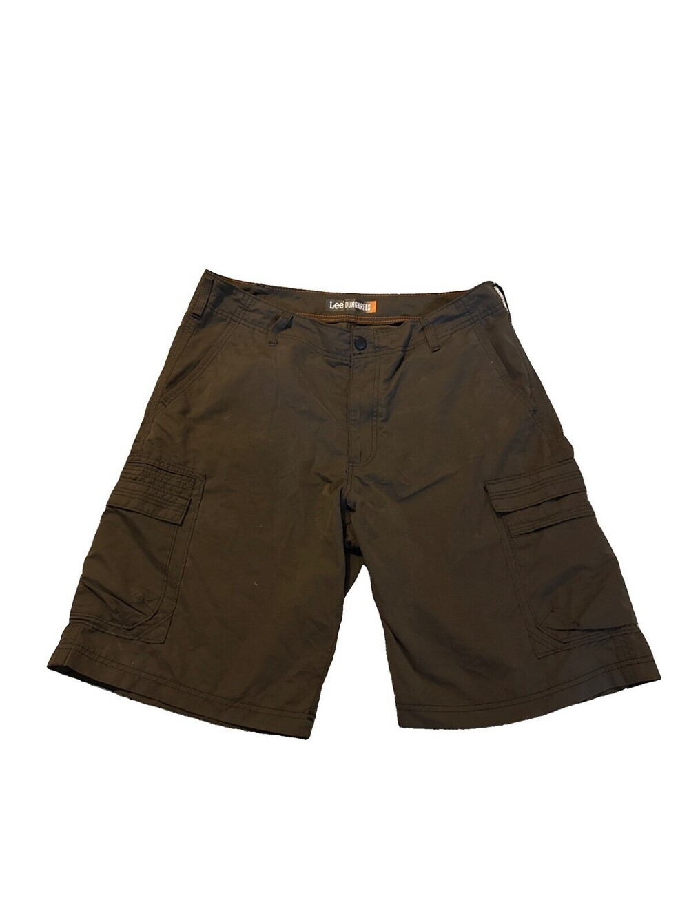 Lee Dungarees Mens Cargo Shorts Size 34 Olive Green Gray Tech Utility Outdoor